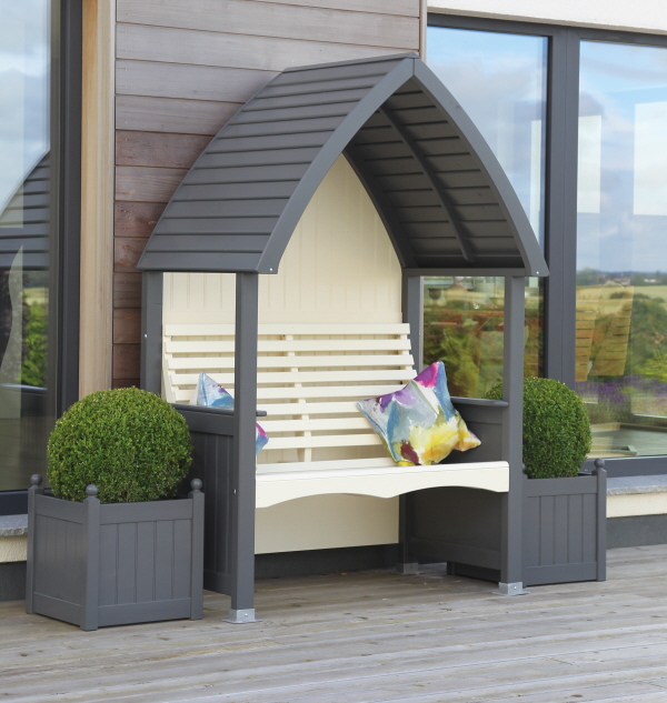 Cottage Arbour Charcoal and Cream | Nareys